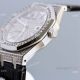 Diamond Audemars Piguet Royal Oak 15400 Watch With Black Leather Strap Best Replica (5)_th.jpg